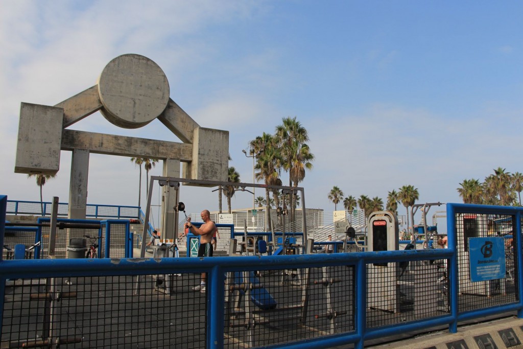 Fitnesscenter am Strand